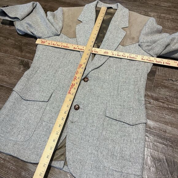 VINTAGE Pendelton Mens Blazer Tan 40 Virgin Wool Western Sports Coat Jacket USA - Picture 12 of 16